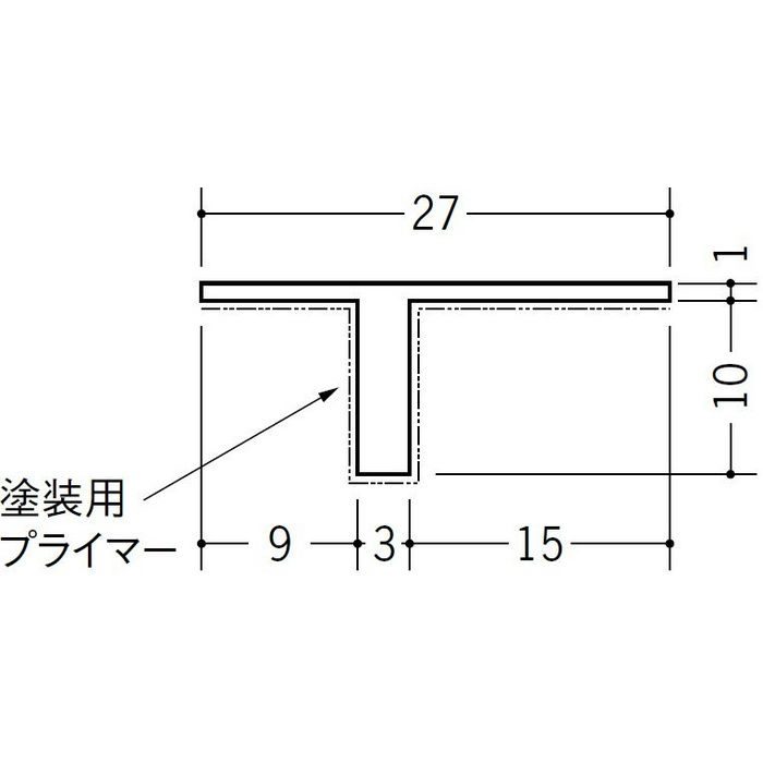 ペンキ用Tバー TP-10 ホワイト 1.82m 34228