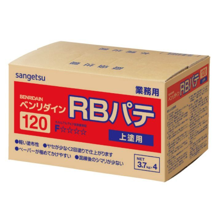 BB-417 RBパテ(上塗用) 60分 14.8kg/袋 石膏ボードの目地処理・総パテ仕上げ剤