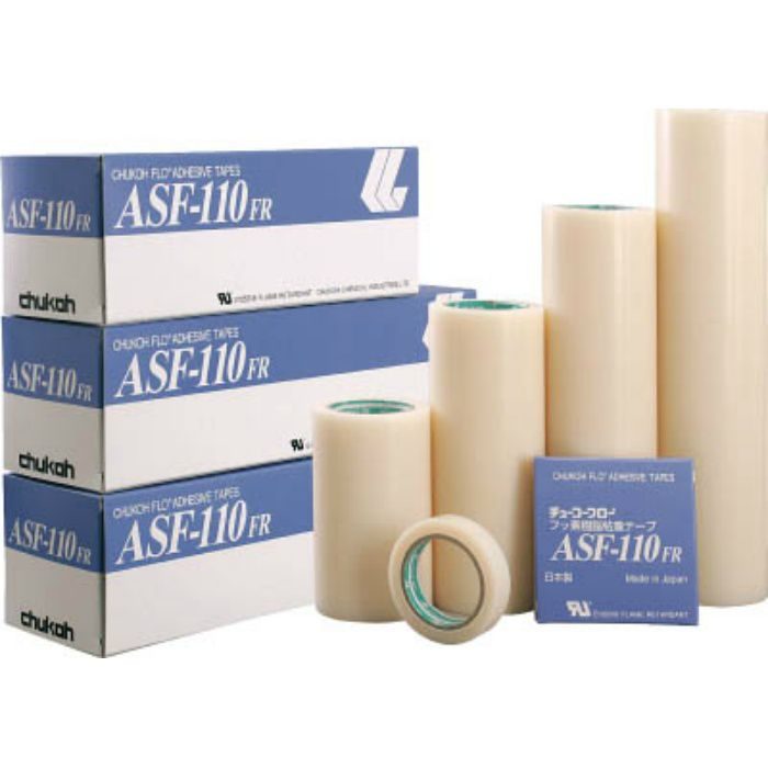 ASF110FR13X10 フッ素樹脂(テフロンPTFE製)粘着テープ ASF110FR 0.13t×10w×10m