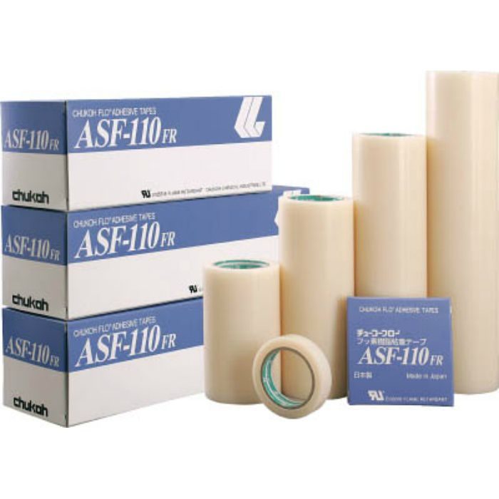 ASF110FR18X13 フッ素樹脂(テフロンPTFE製)粘着テープ ASF110FR 0.18t×13w×10m