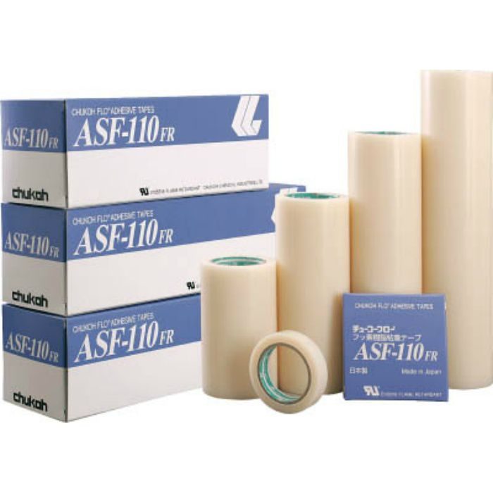 ASF110FR18X50 フッ素樹脂(テフロンPTFE製)粘着テープ ASF110FR 0.18t×50w×10m