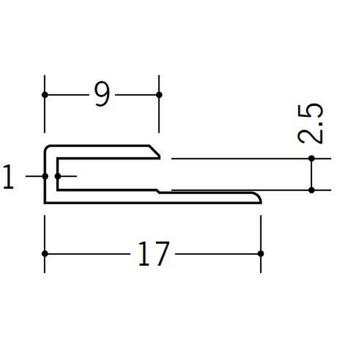 コ型ジョイナー ビニール GC－2.5 ホワイト 1.82m  35041-1