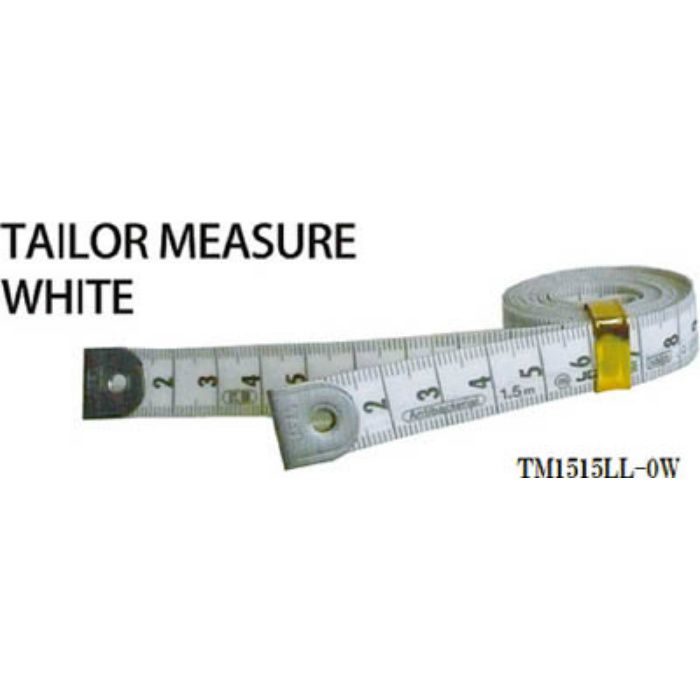 TM1515LL0W テーラーメジャー1.5m 0点 白/白