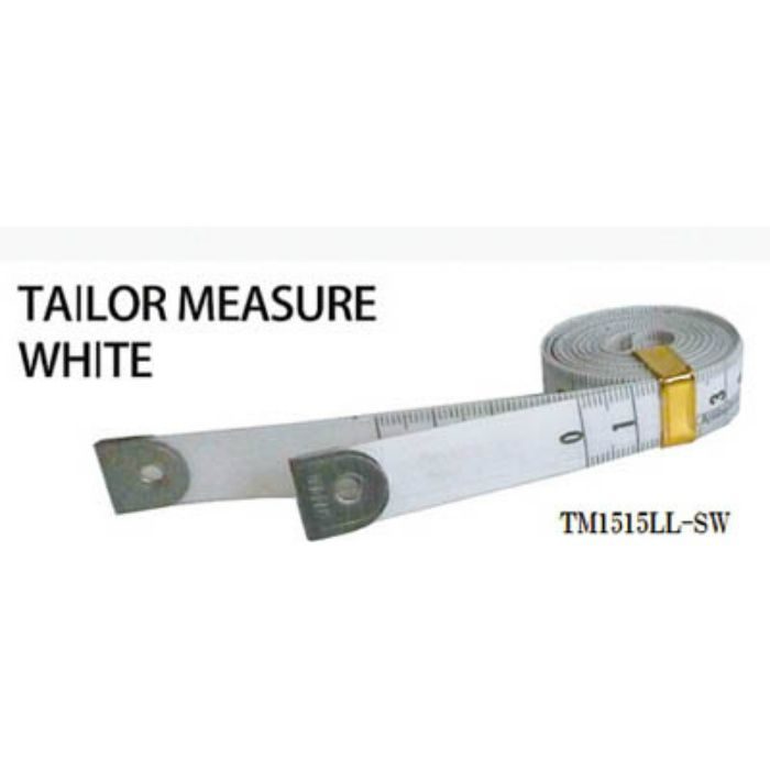 TM1515LLSW テーラーメジャー1.5m 余白有 白/白