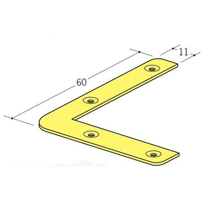 コーナー保護アングル ビニール クッションガードR8－60用小口フタ直角用 イエロー   09010-2