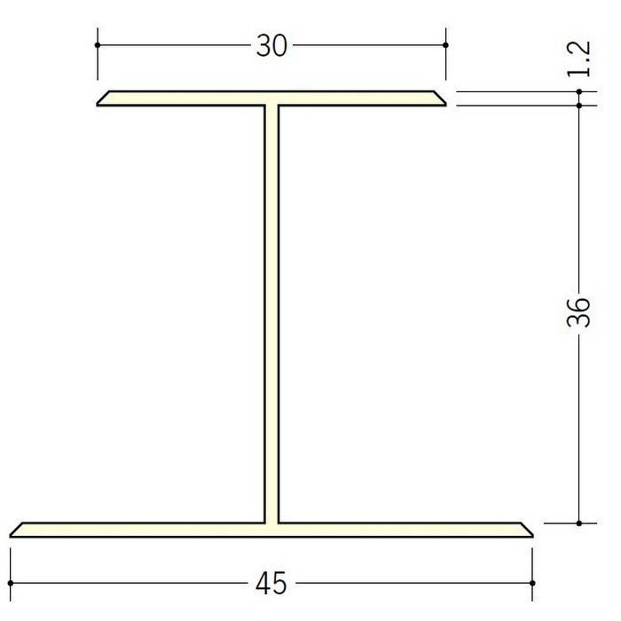 断熱材用ジョイナー Ｈ型 ビニール H型36 クリーム 2.73m  35060-2【セール開催中】