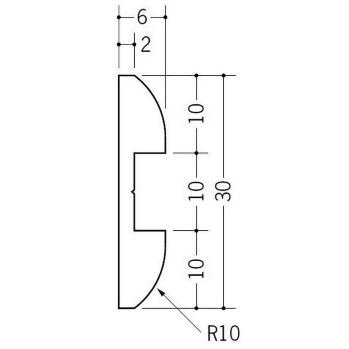 腰壁見切 ビニール 目地棒FF－30 ベージュ 2m  33256-3【セール開催中】