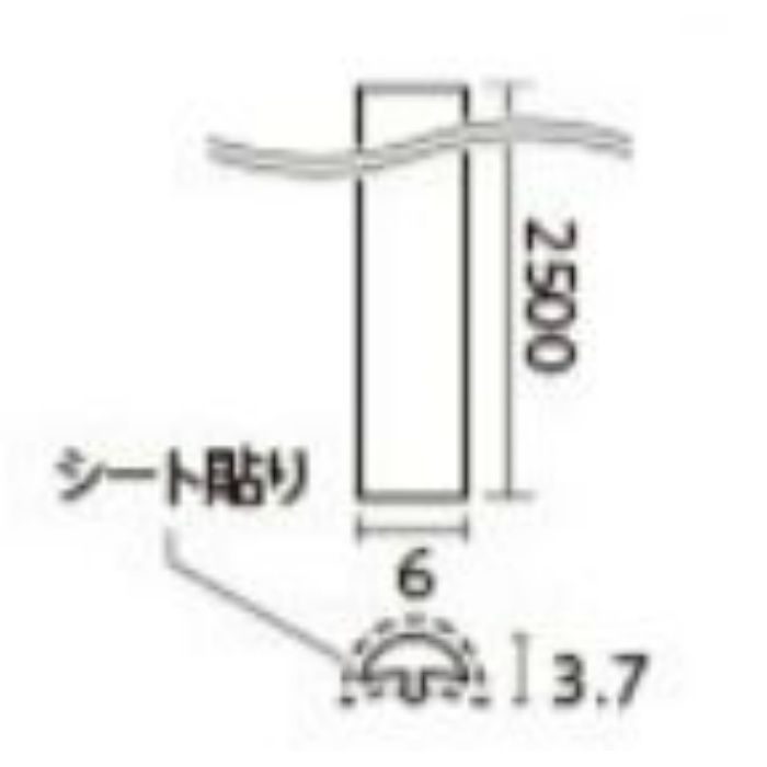 STK-13112 ビッグエース toccake クイックジョイナー ジョイナー平面 2500mm(シート貼り)